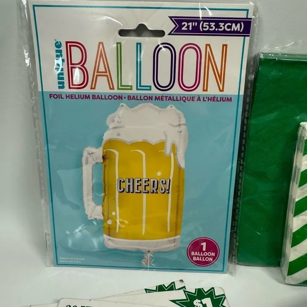 D9   Party Decorations- 11 piece tailgate party zone football supplies and decor